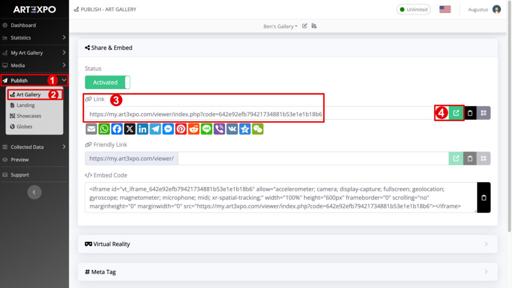 ART3XPO-10UserGuide-MyFirstGallery-Publish