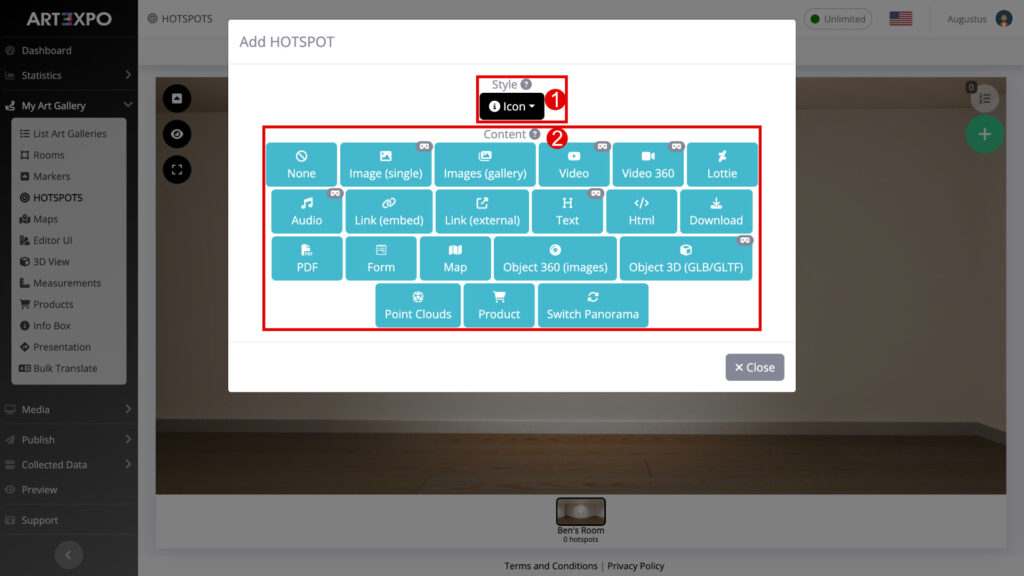 ART3XPO-2UserGuide-Hotspot-StyleContent