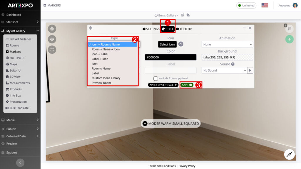 ART3XPO-4UserGuide-Marker-StyleWindow