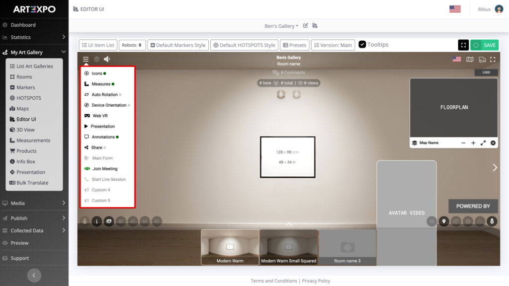 3-ART3XPO-How-To-Art-Gallery-EditorUI-Menu