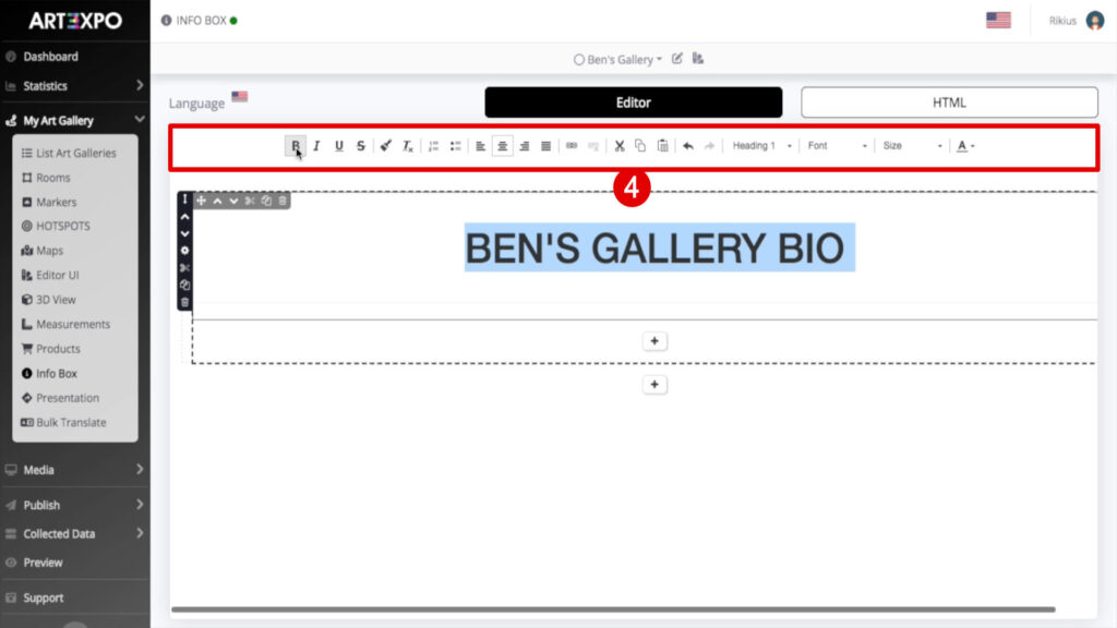 3-ART3XPO-How-To-Art-Gallery-InfoBox-TopToolbar