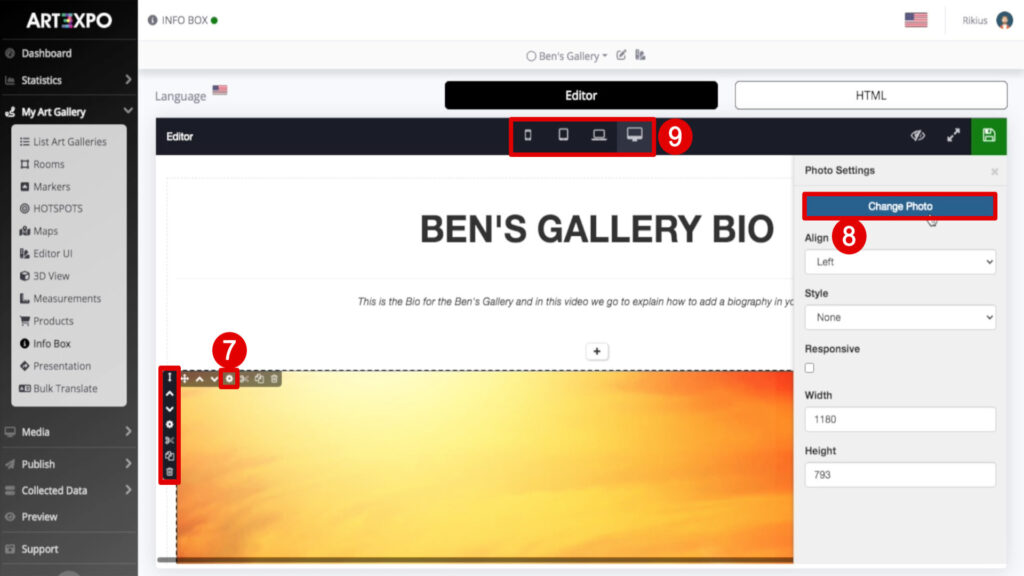 6-ART3XPO-How-To-Art-Gallery-InfoBox-ChangePhoto