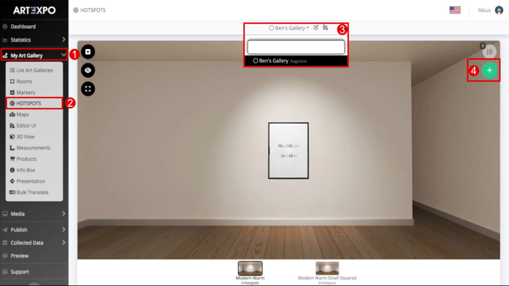 ART3XPO-1UserGuide-How-To-Art-Gallery-Quadro3D-CreateQuadro3D