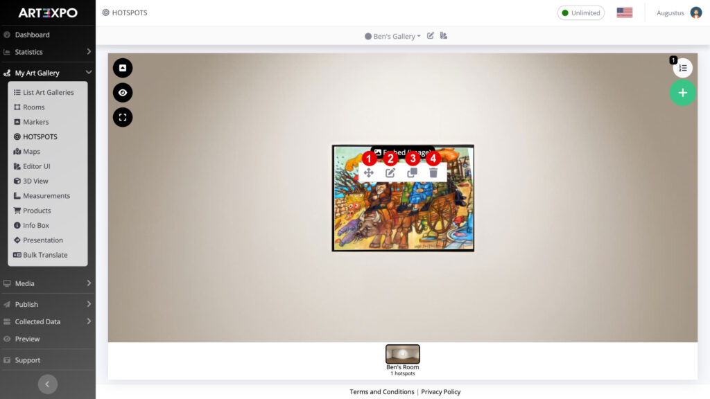 ART3XPO-ArtGallery-8UserGuide-MyFirstGallery-4PulsantiMove